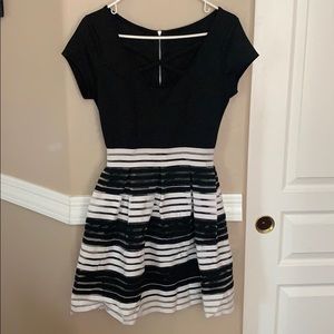 Beautiful Black and White Cocktail Dress